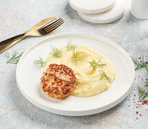 Котлета домашняя с картофельным пюре