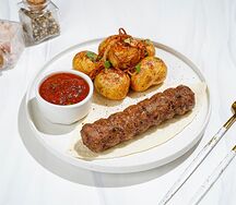 Люля-кебаб с картофелем бейби