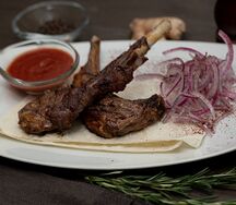 Шашлык из бараньей корейки