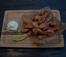 Креветки жареные