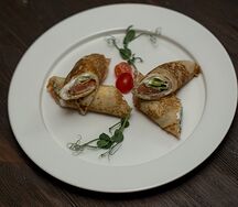 Блинчики с сёмгой