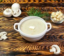 Суп-пюре из шампиньонов