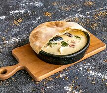 Чкмерули с морепродуктами