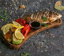 Дорадо с овощами