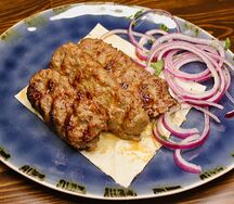 Люля-кебаб из свинины и говядины