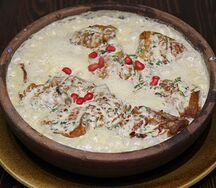 Чкмерули из цыпленка в сливочном соусе