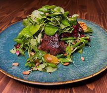 Куриная печень с апельсинами