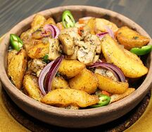 Картофель с грибами