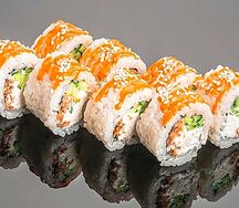 Ролл Окунь тай со сливочным сыром cremette в соусе терияки