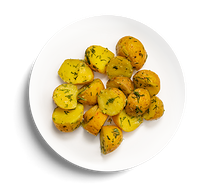 Картофель мини отварной с маслом и укропом