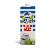 Молоко 3,2% Простоквашино