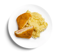 Кордон блю с картофельным пюре