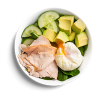 Индейка с авокадо и шпинатом