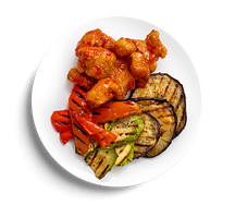 Курица по-азиатски с овощами гриль