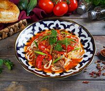 Жареный лагман