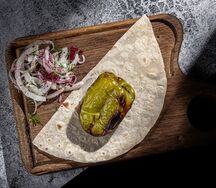 Бакинский перец на углях