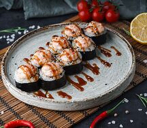 Ролл Сяке с крабом Hot