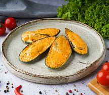 Запеченные мидии спайси