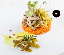 Салат из печени с грибами
