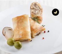 Блинчики с курицей и грибами