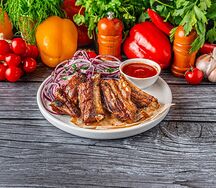 Шашлык из бараньих семечек