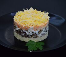 Салат Мимоза по-домашнему