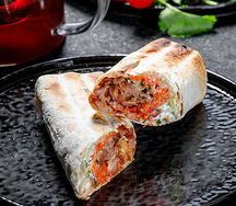 Шаурма с курицей с добавкой мясо