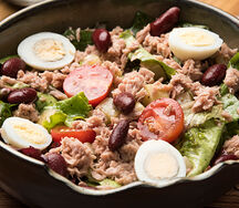 Салат с тунцом и фасолью