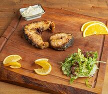 Осетр запеченный на мангале\ Grilled sturgeon\ Izgara mersin balik