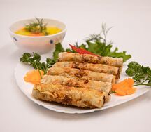 Жареные блинчики с начинкой