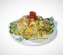 Жареный рис с морепродуктами