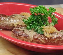 Рогалики с лесными грибами черносливом и моцареллой