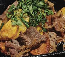 Картофель по домашнему с мясом