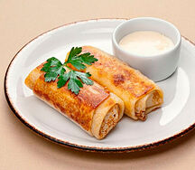 Блинчики с мясным фаршем