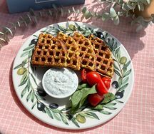Хрустящие вафли из кабачков