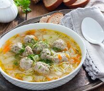 Суп с фрикадельками