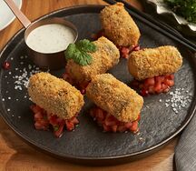 Рулетики из баклажанов с начинкой из куриного филе