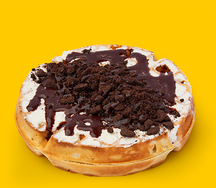 Oreo Waffle with Whipped Cream