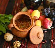 Лобио красное с орехами