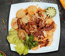 Гиждувон жиз с картошкой и луком