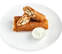 Блины с курицей и грибами