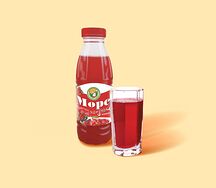 Морс ягодный в бутылке