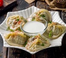 Манты с говядиной