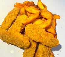 Комбо со стрипсами куриными и картофельными дольками