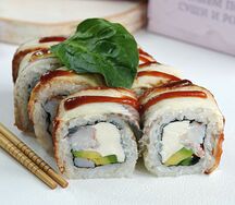 Королевский дракон с сыром и креветками