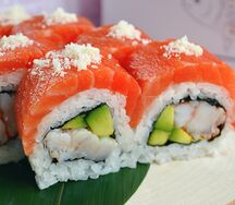 Филадельфия с креветками и сыром пармезан