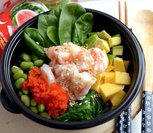 Поке с креветками