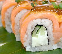 Запеченная Филадельфия с солёной карамелью