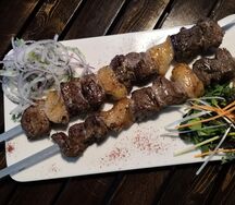 Шашлык из мякоти молодого ягненка