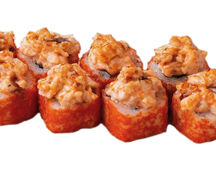 Запеченный ролл с лососем